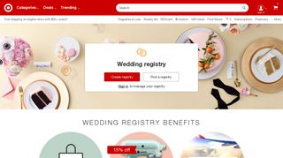 
                            3. Wedding Registry : Target