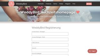 
                            3. WeddyBird Hochzeitshomepage - WeddyBird.com