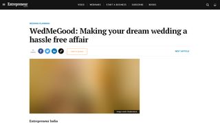 
                            12. WedMeGood: Making your dream wedding a hassle free ...