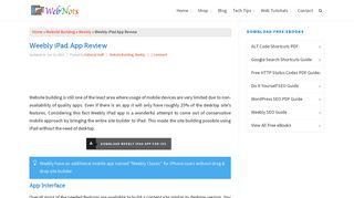 
                            8. Weebly iPad App Review » WebNots