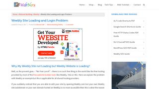 
                            13. Weebly Site Loading and Login Problem - WebNots