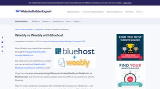 
                            10. Weebly vs Weebly with Bluehost - Website Builder Expert