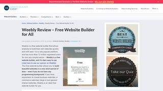 
                            12. Weebly Website Builder Review | Free Websites For All (Feb 19)