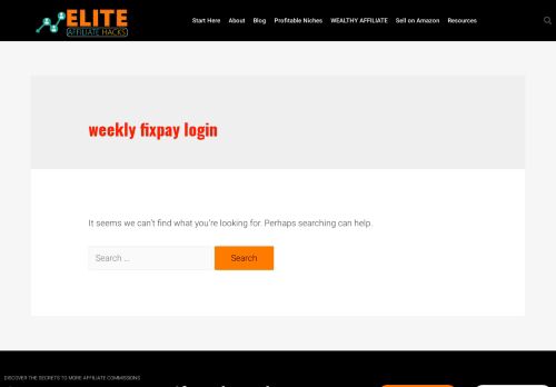 
                            3. weekly fixpay login - Elite Affiliate Hacks