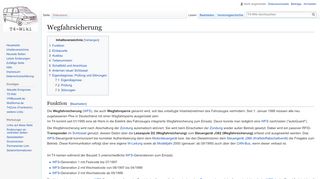 
                            2. Wegfahrsicherung – T4-Wiki