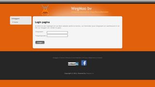 
                            5. WegMoo bv - Login pagina