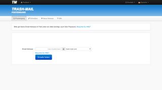 
                            1. Wegwerf-Email von TRASH-MAIL - Emails anonym empfangen