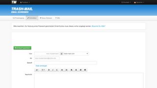 
                            6. Wegwerf-Email von TRASH-MAIL - Emails anonym versenden