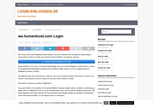
                            8. we.humantrust.com Login - Login-einloggen.de