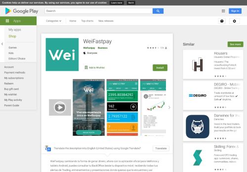 
                            3. WeiFastpay - App su Google Play