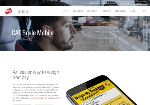 
                            7. Weigh My Truck Mobile App from CAT Scale - EFS