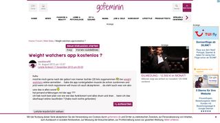 
                            7. Weight watchers app kostenlos ? - GoFeminin