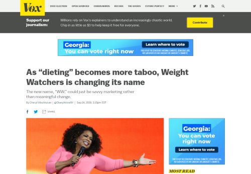 Weight Watchers changes its name to WW as “dieting” becomes ...
