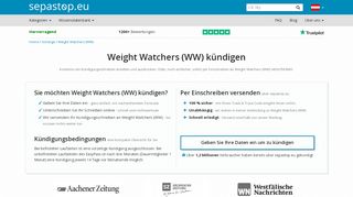 
                            13. Weight Watchers kündigen | kündigen Sie Ihren Vertrag online