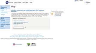 
                            5. WeightWatchers.com: Help - General Website Questions – FB ...