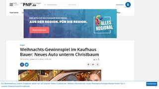 
                            13. Weihnachts-Gewinnspiel im Kaufhaus Bauer: Neues Auto unterm ...