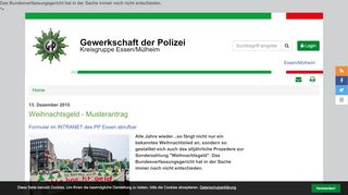 
                            12. Weihnachtsgeld - Musterantrag - Gewerkschaft der Polizei - GdP