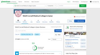 
                            4. Weill Cornell Medical College in Qatar Reviews | Glassdoor