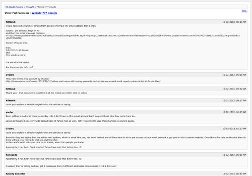 
                            11. Weirde ??? emails [Archive] - PC World Forums