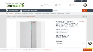 
                            6. Weishaupt Thermo Condens WTC-GW B Ausf. W, Gas ...