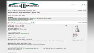 
                            4. Weiße seite nach Portal-Login - Board3