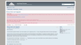 
                            9. Weisse Seite nach Upgrade - ownCloud Forums