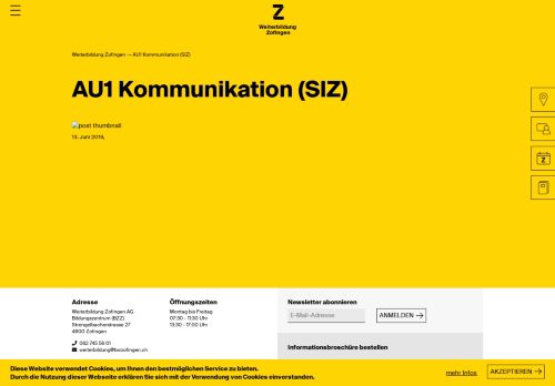 
                            11. Weiterbildung & Kurse - Informatik Advanced-User SIZ BW Zofingen