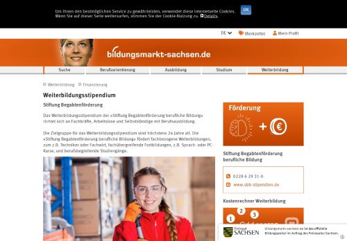 
                            7. Weiterbildungsstipendium Stiftung Begabtenförderung - bildungsmarkt ...