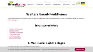 
                            9. Weitere Email-Funktionen | Timme Hosting