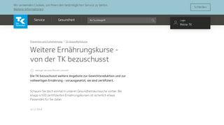 
                            8. Weitere Ernährungskurse - von der TK bezuschusst | Die Techniker