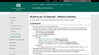 
                            8. weitere Funknetze | Netzzugang | Campusnetz ... - TU Chemnitz