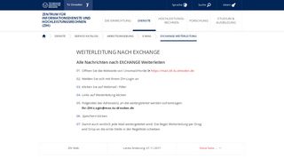 
                            10. Weiterleitung nach Exchange — Zentrum für ... - TU Dresden