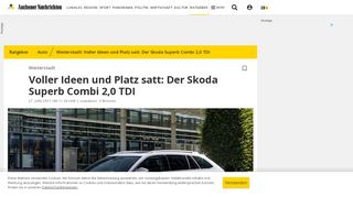 
                            13. Weiterstadt: Voller Ideen und Platz satt: Der Skoda Superb Combi 2,0 ...