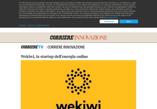 
                            12. Wekiwi, la startup dell'energia online - Corriere TV