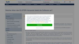 
                            3. Welche Arten des ELSTER-Versands bietet die Software an? - Buhl