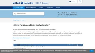 
                            9. Welche Funktionen bietet der Webmailer? | united-domains Hilfe