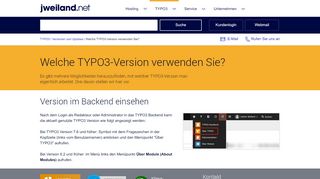 
                            1. Welche TYPO3-Version verwenden Sie? - jweiland.net