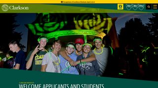 
                            7. Welcome Applicants and Students | Clarkson University