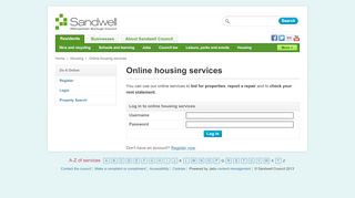 
                            12. Welcome - Do It Online - Sandwell Council