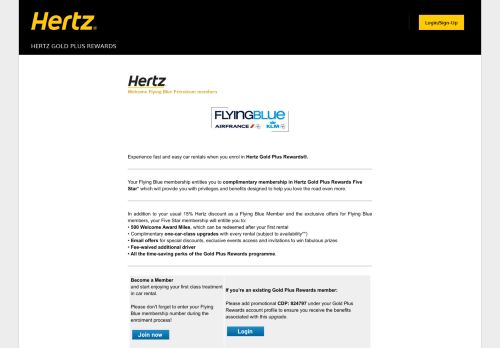 
                            9. Welcome Flying Blue Petroleum members - Hertz