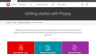 
                            5. Welcome - Get started with Vodafone Prepay - Vodafone NZ