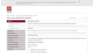 
                            5. Welcome! - How to Use JSTOR (for students) - LibGuides at JSTOR