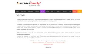 
                            3. Welcome! - InsuranceGurukul