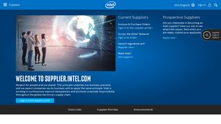 
                            2. Welcome Intel Suppliers