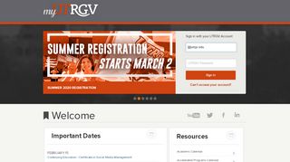 
                            13. Welcome - my.utrgv.edu | Welcome