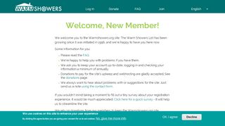 
                            3. Welcome, New Member! | Warmshowers.org