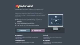 
                            6. Welcome on Undisclosed.to | Best Booter L4/L7 | Web Stresser