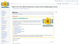 
                            10. Welcome on User talk:Consistency is Key (web coding login error)