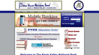 
                            8. Welcome - Pauls Valley National Bank (Pauls Valley, OK)