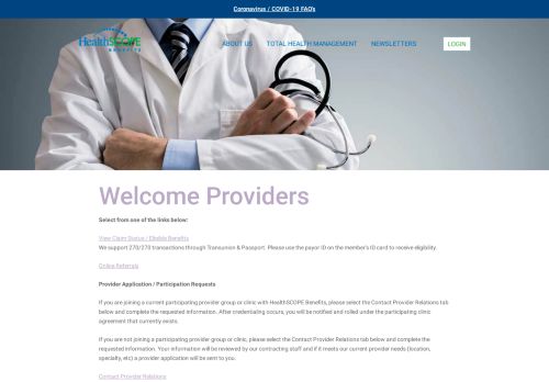 
                            8. Welcome Providers – HealthSCOPE Benefits